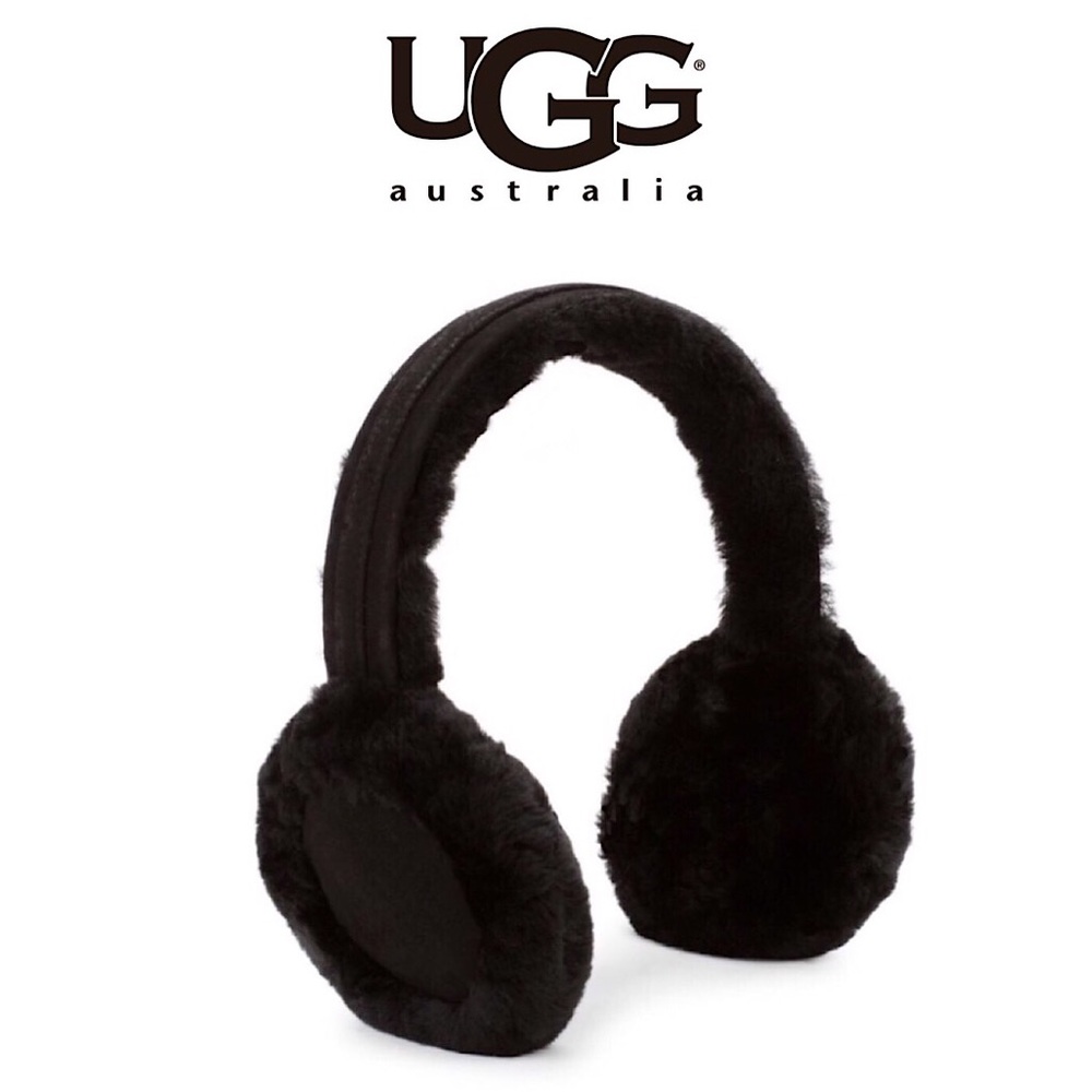 •UGG Australia•Classic Leather Shearling Earmuffs• - Picture 1 of 6